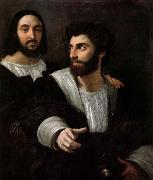 RAFFAELLO Sanzio Together with a friend of a self-portrait oil painting on canvas